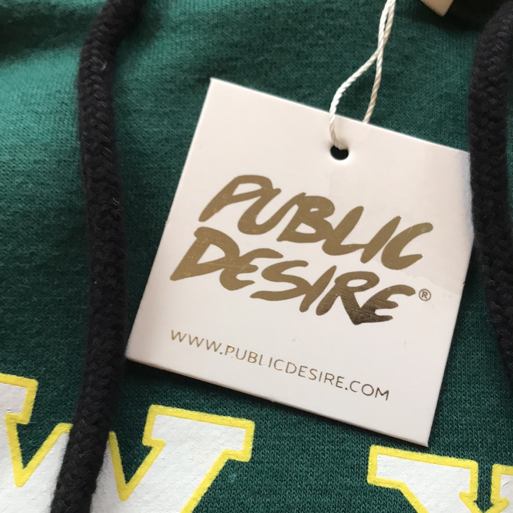 New COTTON blend oversized hoodie dress by PUBLIC DESIRE #A185J - Picture 8 of 15